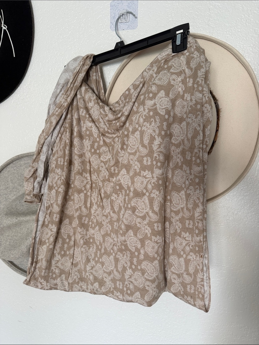 RARE PRINT Solly Baby Beige Paisley baby wearing wrap